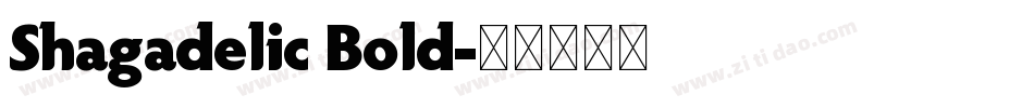 Shagadelic Bold字体转换